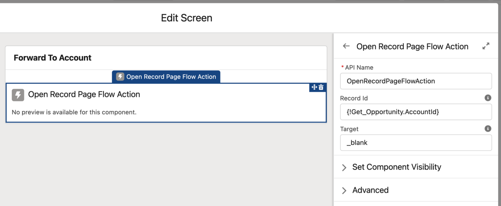 open-record-page-flow-action